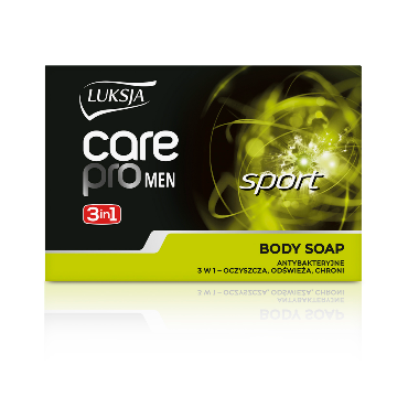 Luksja -  Luksja Care Pro Men Sport Antybakteryjne mydło w kostce 